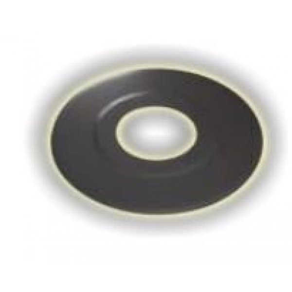 Rosone nero opaco per stufe a pellet diametro 80 